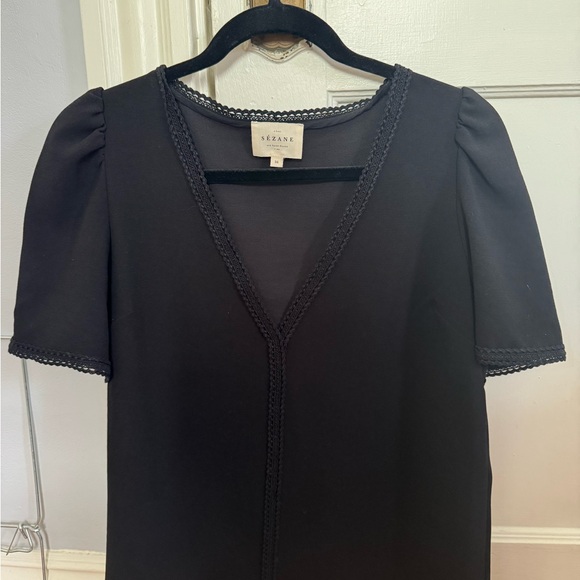 Sezane Valencia blouse in black - Picture 3 of 5